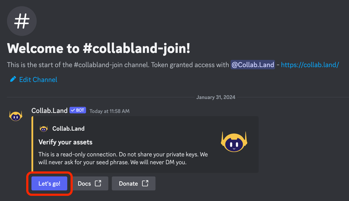 Collab.Land Verify Assets